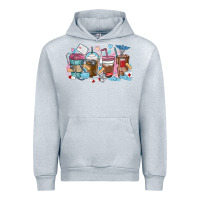 Heather Grey nurse elements coffee cups Urban Hoodie - MaliasSmallBusiness