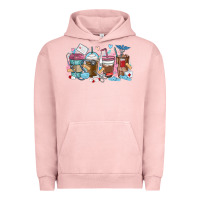 Pigment Salmon nurse elements coffee cups Urban Hoodie - MaliasSmallBusiness