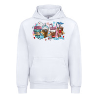 White nurse elements coffee cups Urban Hoodie - MaliasSmallBusiness