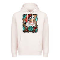 Pale Pink Santa Claus Joy Premium Hoodie - RanaPortraitStore