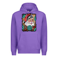 Purple Santa Claus Joy Premium Hoodie - RanaPortraitStore