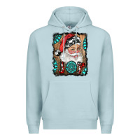 Blue Mist Santa Claus Joy Premium Hoodie - RanaPortraitStore