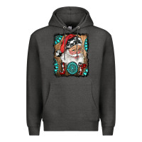 Charcoal Heather Santa Claus Joy Premium Hoodie - RanaPortraitStore