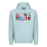 Blue Mist hair stylist coffee cup Premium Hoodie - AdoDesignShop
