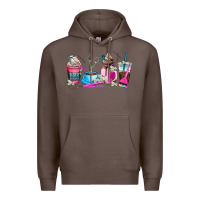 Coffee hair stylist coffee cup Premium Hoodie - AdoDesignShop