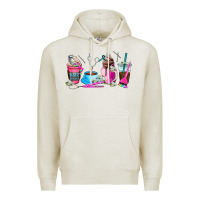 Oatmeal Heather hair stylist coffee cup Premium Hoodie - AdoDesignShop