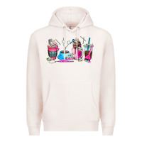 Pale Pink hair stylist coffee cup Premium Hoodie - AdoDesignShop