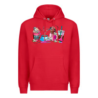 Red hair stylist coffee cup Premium Hoodie - AdoDesignShop