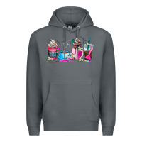 Rock hair stylist coffee cup Premium Hoodie - AdoDesignShop
