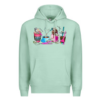 Seafoam hair stylist coffee cup Premium Hoodie - AdoDesignShop