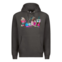 Smoke hair stylist coffee cup Premium Hoodie - AdoDesignShop