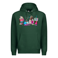 Sports Green hair stylist coffee cup Premium Hoodie - AdoDesignShop