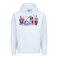 White hair stylist coffee cup Premium Hoodie - AdoDesignShop