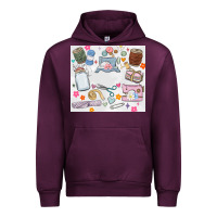 Mauve Wine sewing Urban Hoodie - MaliasSmallBusiness