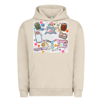 Pigment French Oak sewing Urban Hoodie - MaliasSmallBusiness