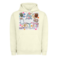 Pigment Pistachio sewing Urban Hoodie - MaliasSmallBusiness