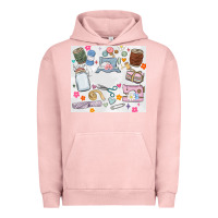 Pigment Salmon sewing Urban Hoodie - MaliasSmallBusiness