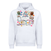 White sewing Urban Hoodie - MaliasSmallBusiness