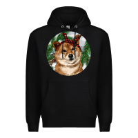 Black Shiba Inu Christmas Premium Hoodie - RanaPortraitStore