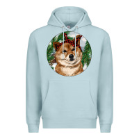 Blue Mist Shiba Inu Christmas Premium Hoodie - RanaPortraitStore