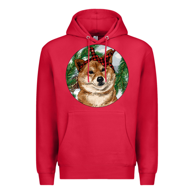 Shiba Inu Christmas Premium Hoodie by RanaPortraitStore | Teevron