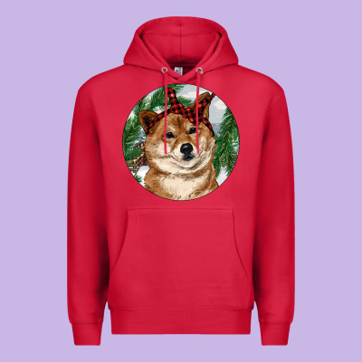 Premium Hoodie Shiba Inu Christmas