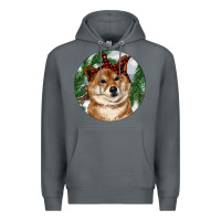 Rock Shiba Inu Christmas Premium Hoodie - RanaPortraitStore