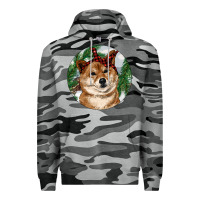 Slate Camo Shiba Inu Christmas Premium Hoodie - RanaPortraitStore