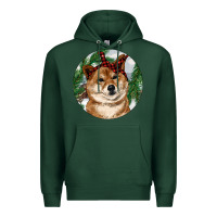 Sports Green Shiba Inu Christmas Premium Hoodie - RanaPortraitStore