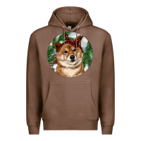 Chestnut Shiba Inu Christmas Premium Hoodie - RanaPortraitStore