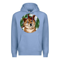 Colony Blue Shiba Inu Christmas Premium Hoodie - RanaPortraitStore