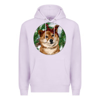 Lilac Shiba Inu Christmas Premium Hoodie - RanaPortraitStore