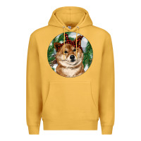 Mustard Shiba Inu Christmas Premium Hoodie - RanaPortraitStore