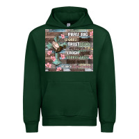 Forest Green pray big worry small trust god Urban Hoodie - MaliasSmallBusiness