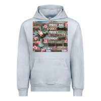 Heather Grey pray big worry small trust god Urban Hoodie - MaliasSmallBusiness
