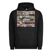 Pigment Black pray big worry small trust god Urban Hoodie - MaliasSmallBusiness