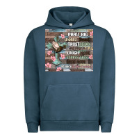 Pigment Midnight Navy pray big worry small trust god Urban Hoodie - MaliasSmallBusiness