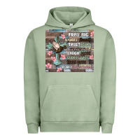 Pigment Oil Green pray big worry small trust god Urban Hoodie - MaliasSmallBusiness