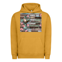 Pigment Peanut Butter pray big worry small trust god Urban Hoodie - MaliasSmallBusiness