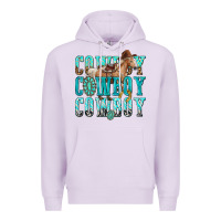 Lilac cowboy cowboy cowboy Premium Hoodie - texasbilliewilder