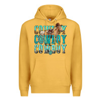 Mustard cowboy cowboy cowboy Premium Hoodie - texasbilliewilder