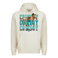 Oatmeal Heather cowboy cowboy cowboy Premium Hoodie - texasbilliewilder