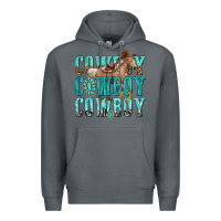 Rock cowboy cowboy cowboy Premium Hoodie - texasbilliewilder