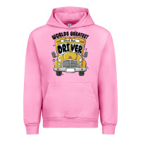 Fuchsia Pink worlds greatest school bus driver Urban Hoodie - MaliasSmallBusiness