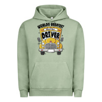 Pigment Oil Green worlds greatest school bus driver Urban Hoodie - MaliasSmallBusiness