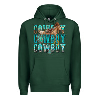 Sports Green cowboy cowboy cowboy Premium Hoodie - texasbilliewilder