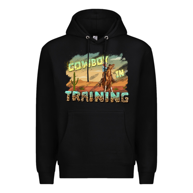 Cowboy In Training Premium Hoodie by texasbilliewilder | Teevron