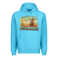 Ocean Blue cowboy in training Premium Hoodie - texasbilliewilder