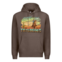 Coffee cowboy in training Premium Hoodie - texasbilliewilder