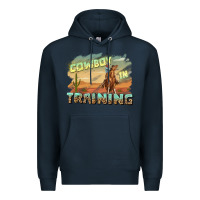 Navy cowboy in training Premium Hoodie - texasbilliewilder